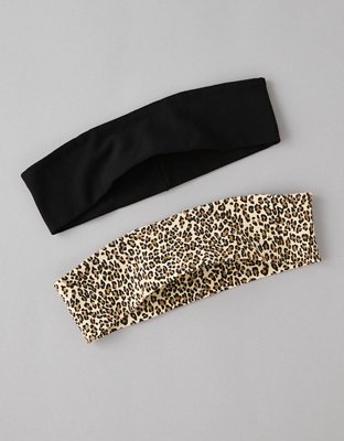 AEO Paquete de 2 Cintas para el Pelo con Estampado de Leopardo