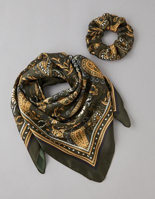 AE Satin Scrunchie & Scarf