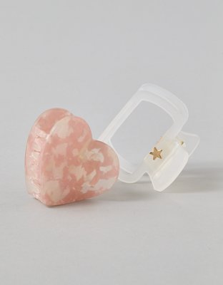 AE Heart Hair Clips 2-Pack