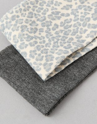 AE Snow Leopard Headbands 2-Pack