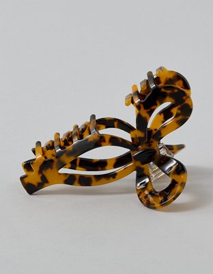 AE Tortie Bow Hair Clip