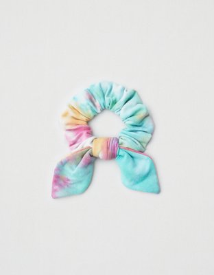 Aeo Tie Dye Bow Scrunchie