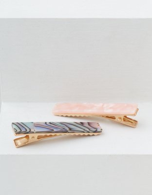 American Eagle AEO Blush + Abalone Clips 2-Pack — фото 2