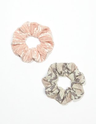 AEO Snake + Velvet Scrunchies 2-Pack
