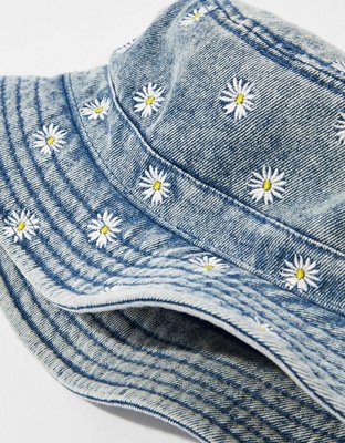 Женские головные уборы American Eagle AE Denim Daisy Bucket Hat — фото 3