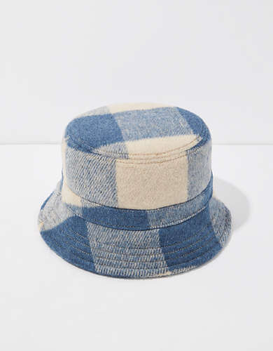 AE Plaid Wool Bucket Hat