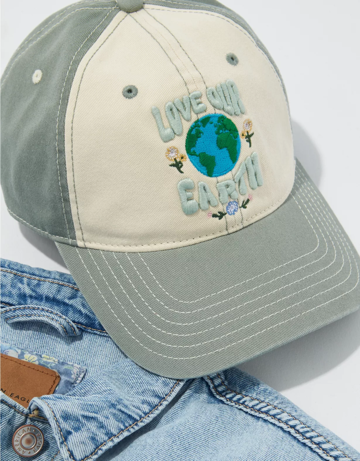 AE Love Our Earth Graphic Baseball Hat