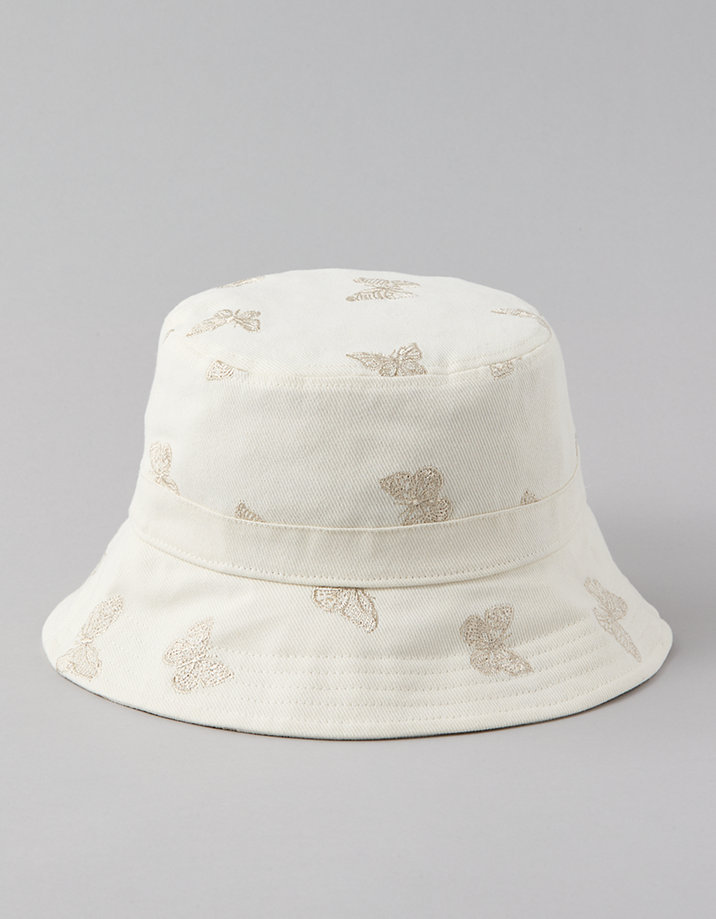 AE Embroidered Butterfly Bucket Hat
