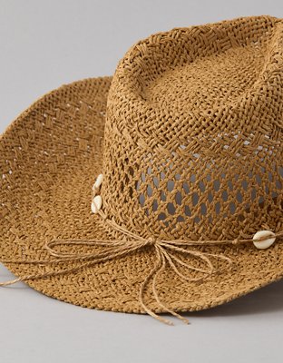 Женские головные уборы American Eagle AE Crochet Straw Cowboy Hat — фото 3