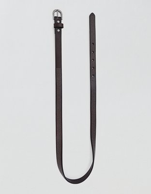 Женский ремень American Eagle Old Trend Studded Leather Belt, цвет: Коричневый — фото 3