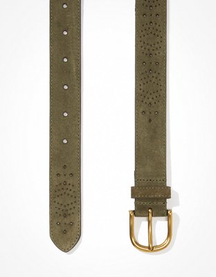 Женские ремни American Eagle AEO Perforated Leather Belt — фото 2