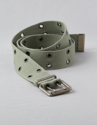 AE Oval Buckle Leather Belt