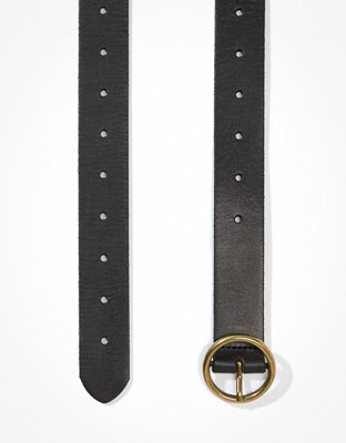 AE Oval Buckle Leather Belt