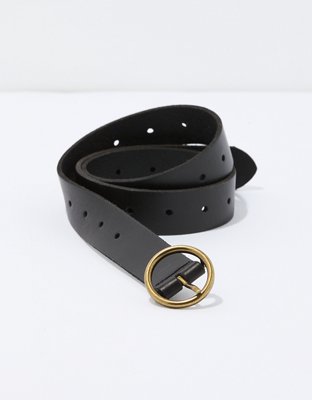 AEO Oval Buckle Leather Belt