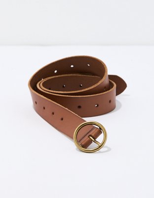 El Dorado Oval Buckle Belt Leather Wide 95