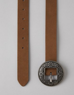 Женские ремни American Eagle AE Round Plaque Buckle Belt — фото 2