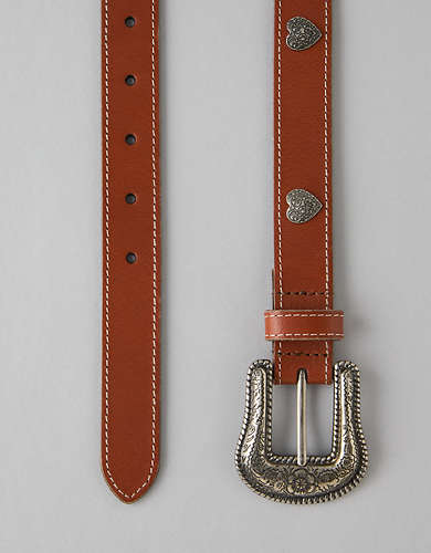 AE Heart Concho Leather Belt