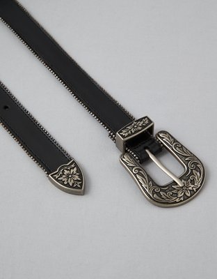 Женские ремни American Eagle AE Western Leather Belt — фото 2