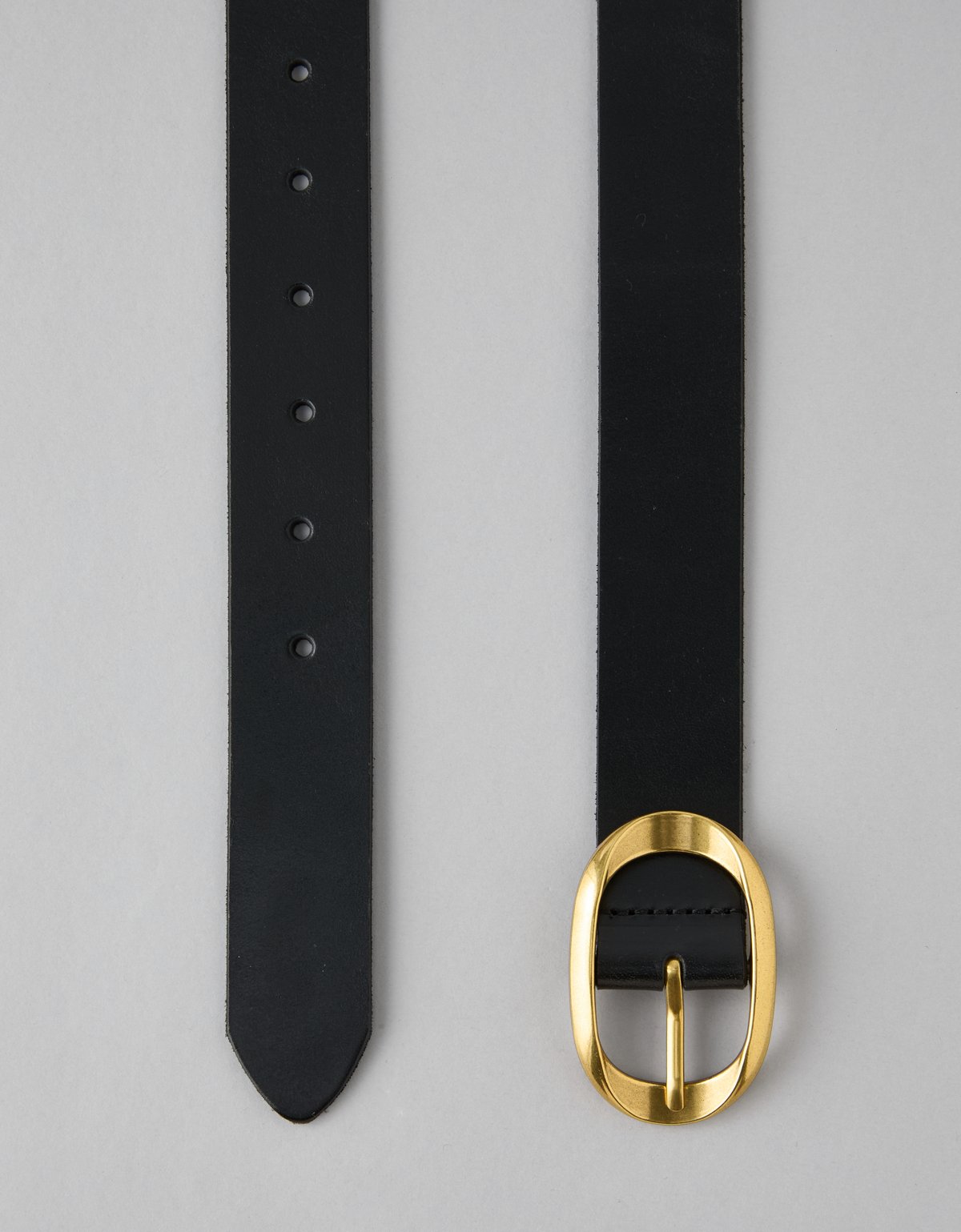 AE Oval-Twist-Buckle Leather Belt - image 2