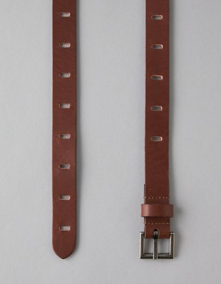 Женские ремни American Eagle AE Perforated Leather Belt — фото 3