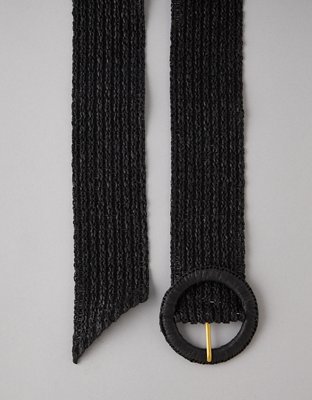 AE Wide Raffia Belt | American Eagle display picture 2