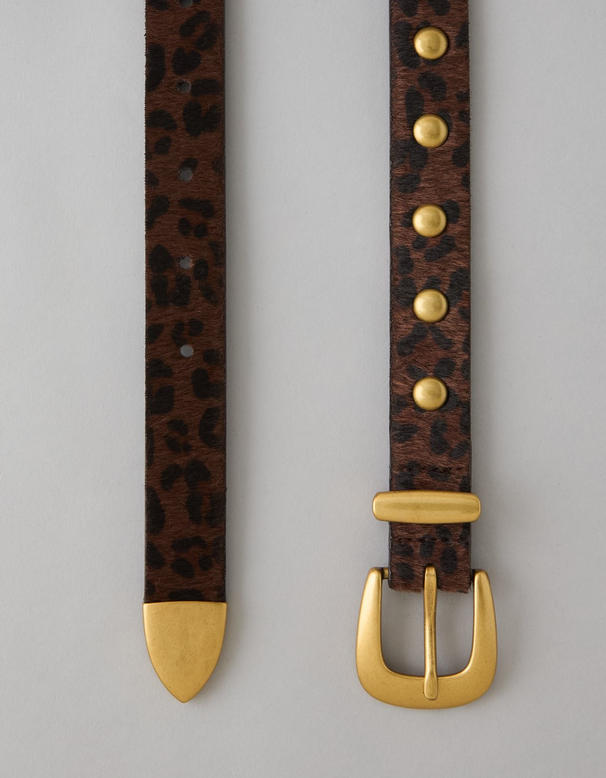 AE Leopard Print Studded Western Belt - image 2