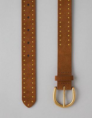 AE Suede Studded Belt