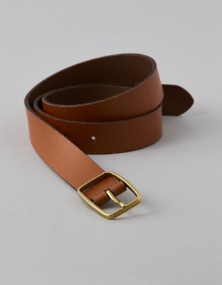AE Oval Ring Leather Belt | American Eagle