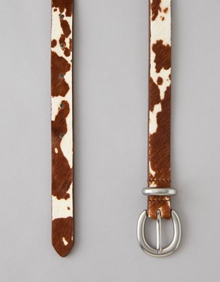 AE Cow Print Western Belt