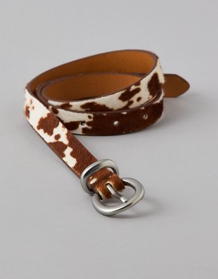 AE Cow Print Western Belt
