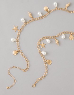 AE Shell Charm Chain Belt | American Eagle