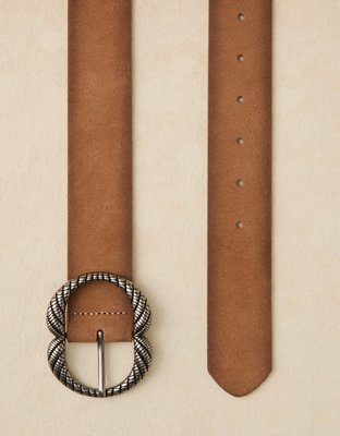 AE Suede Double D-Ring Belt