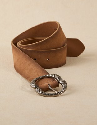 AE Suede Double D-Ring Belt