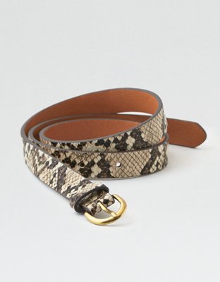 real snakeskin belt