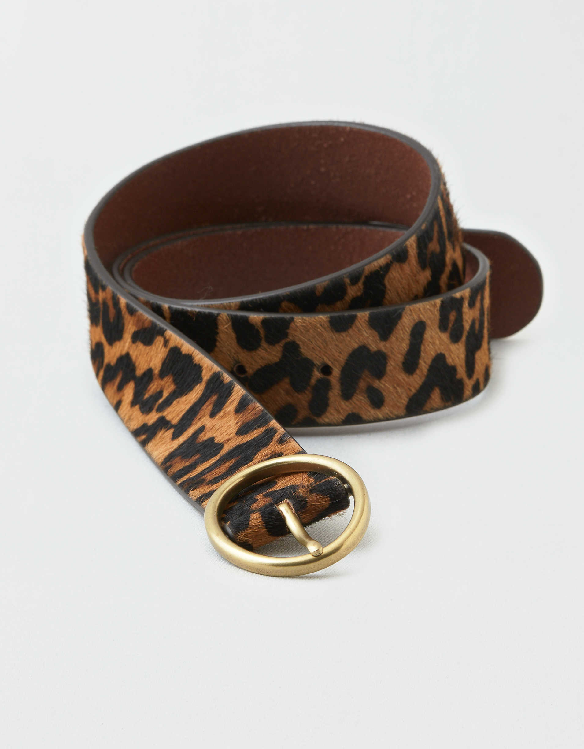 AEO Leopard Print Oval Belt