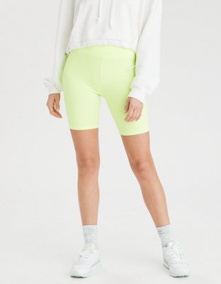 aerie neon biker shorts