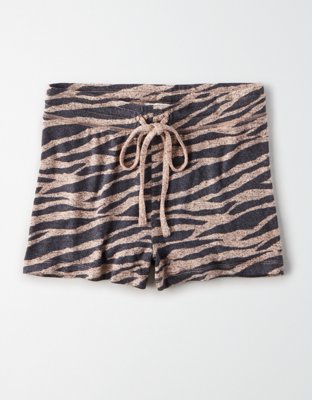 Женские мягкие игрушки American Eagle AE Plush High-Waisted Tiger Short Short — фото 3