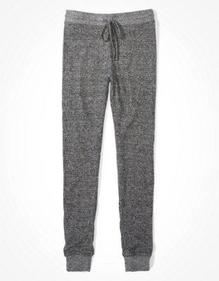 aerie waffle plush jogger