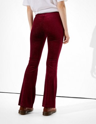 Женские брюки American Eagle AE Velvet Shimmer Super High-Waisted Flare Legging — фото 2