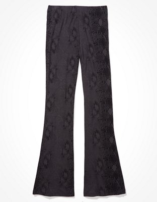AE Snakeskin Super High-Waisted Flare Legging
