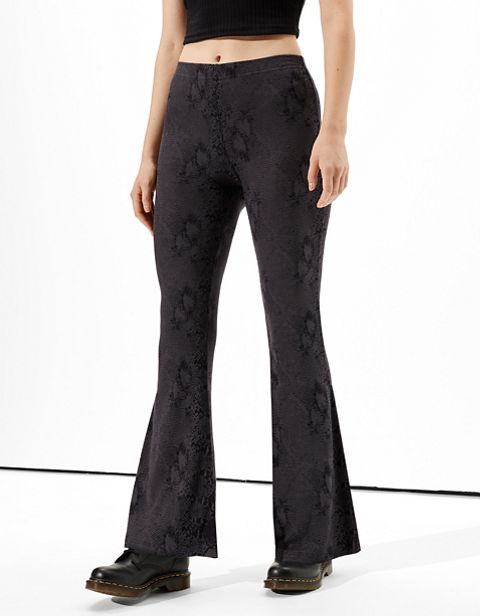 Женские брюки American Eagle AE Snakeskin Super High-Waisted Flare Legging