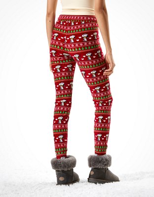 Женские брюки American Eagle AE Velvet Snoopy Super High-Waisted Legging — фото 2