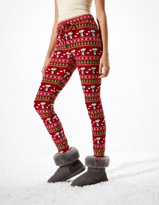 Женские брюки American Eagle AE Velvet Snoopy Super High-Waisted Legging — фото 3