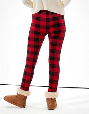 AE Plaid Velvet Super High-Waisted Legging