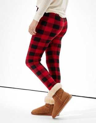 AE Plaid Velvet Super High-Waisted Legging