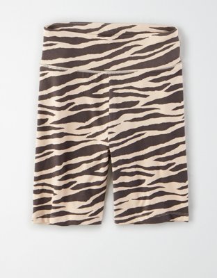 AE Highest Waist Zebra Wide Waistband Bike Short