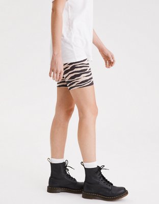 AE Highest Waist Zebra Wide Waistband Bike Short