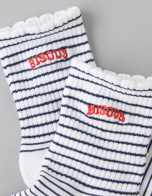 AE x The Summer I Turned Pretty Ruffle Cropped Crew Socks
