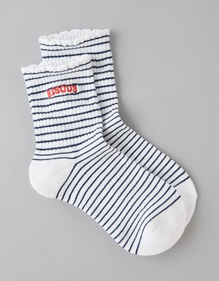 AE x The Summer I Turned Pretty Ruffle Cropped Crew Socks