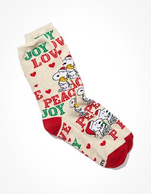 AE Snoopy + Woodstock Crew Sock